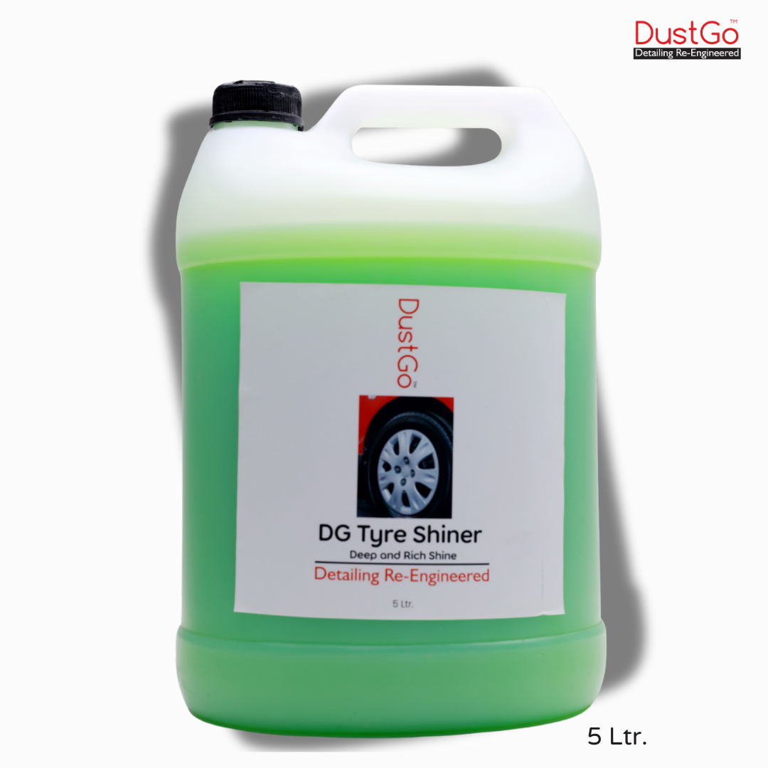 DG Tyre Shiner Restores Rich Black Shine & Protects Against Cracking.