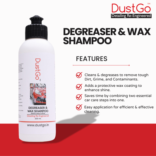 DustGo Degreaser & Wax Shampoo The Ultimate 2-in-1 Auto Care Formula