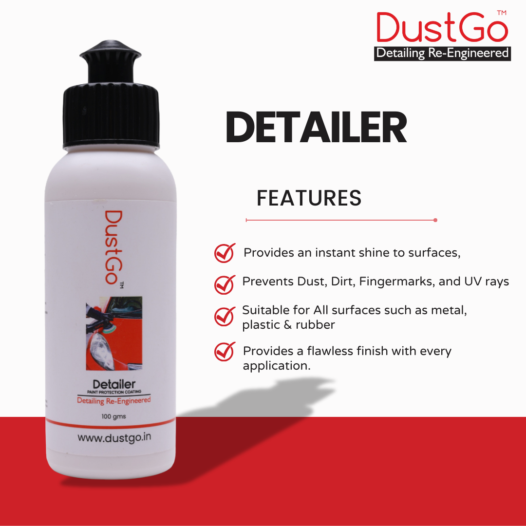 DG Detailer Premium Car Detailer Carnauba Wax Formula for Lasting Shine and Protection