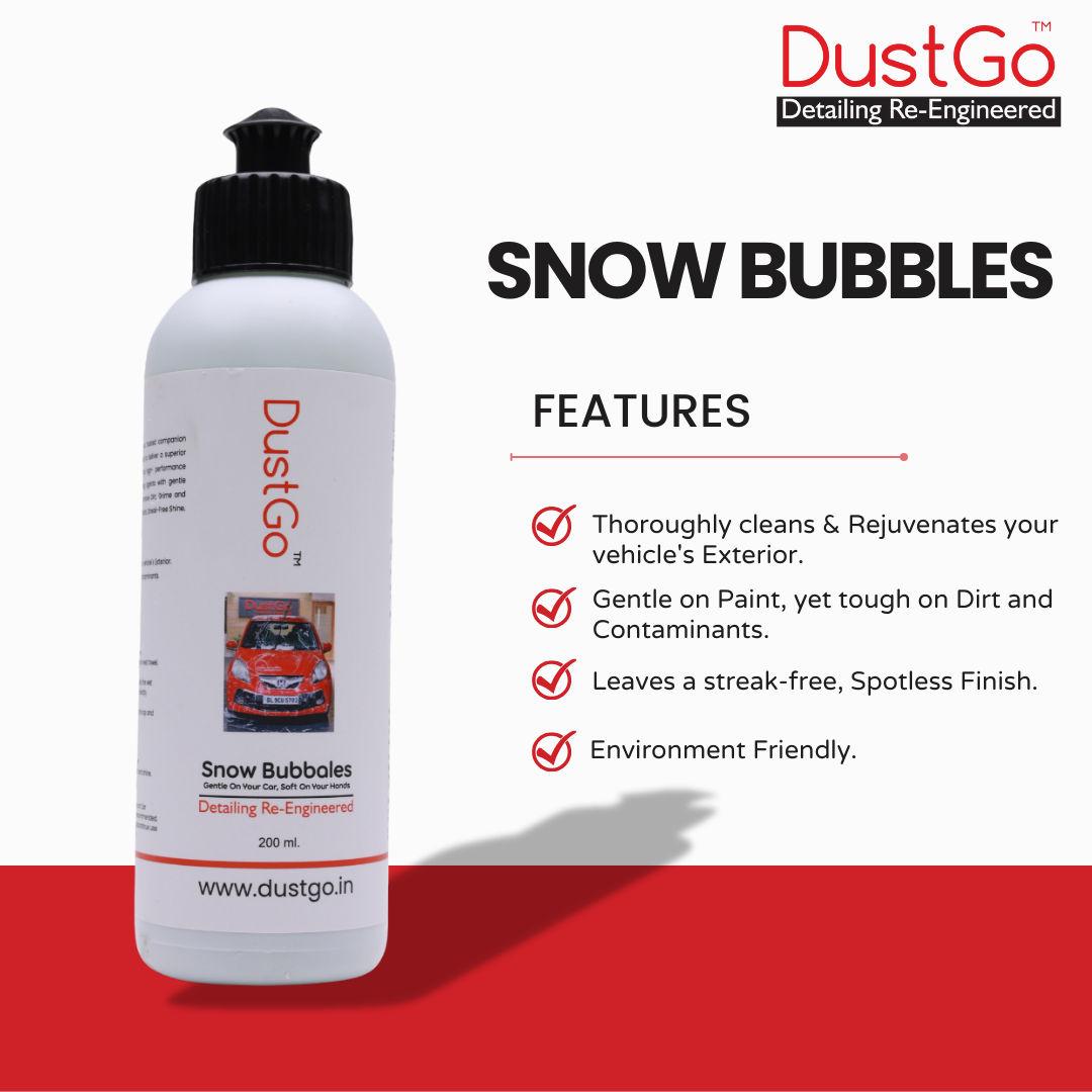 DG Snow Bubbles Enhance your car wash routine with DustGo Premium product