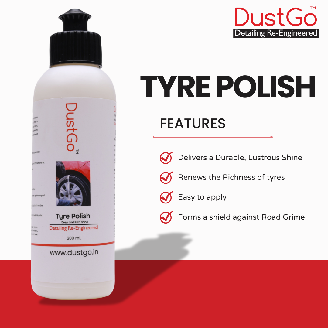 DG Tyre Polish for Unmatched Shine & Durability | Perfect for Motorcycles, Scooters and cars with Enhanced Road Grip